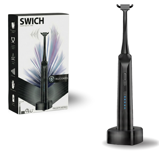 Recibes Hilo Dental Eléctrico + Cable tipo USB-C + Base